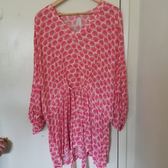 Melissa McCarthy Seven7 Tops - Melissa McCarthy Seven Tie Waist Rayon Top 3X